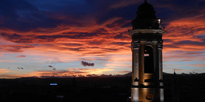 Sunset view from Studio