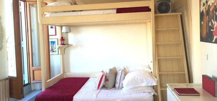 Bedroom area and Balcony
